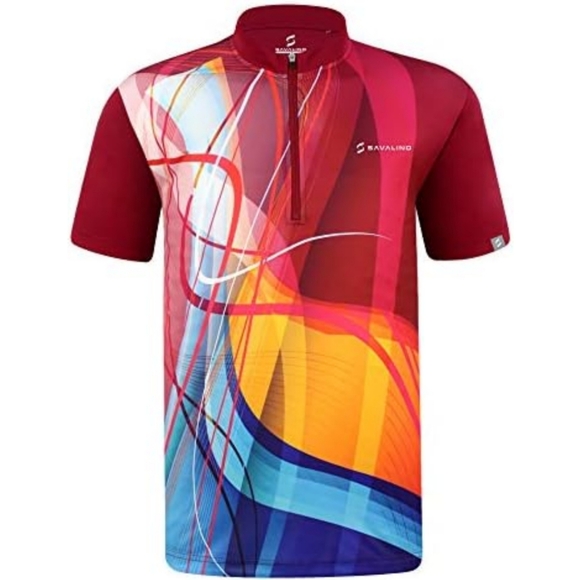 New Savalino ADLER BOWLING JERSEY RED Size XL - Picture 3 of 12